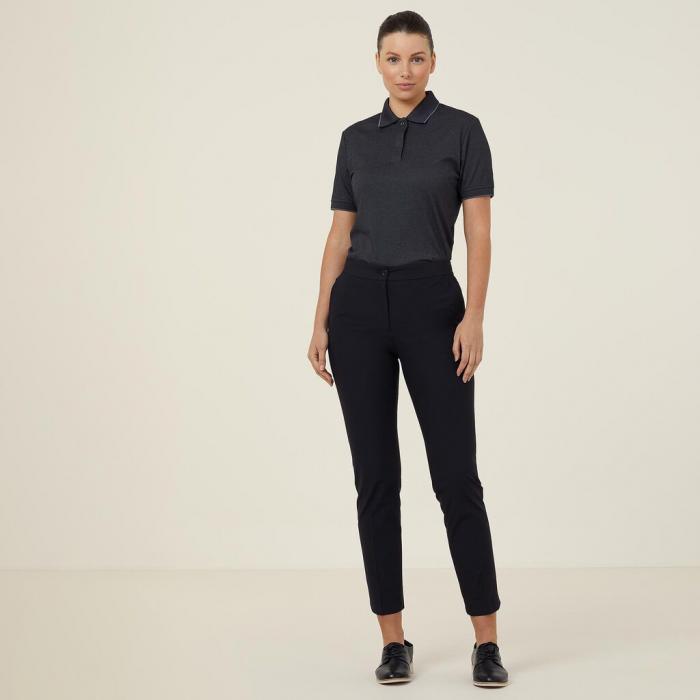  Ladies Textured Short Sleeve Polo
