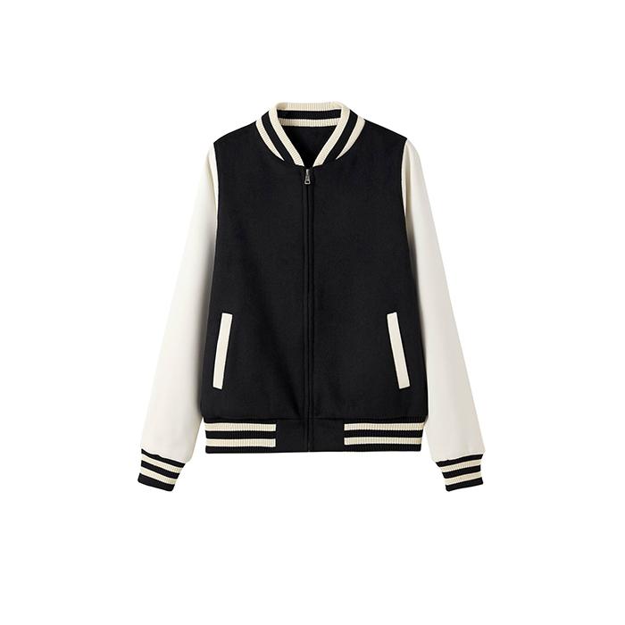 Custom Printed Promotional 500gsm Women's/Junior Wool Blend Soft Shell  Varsity Jacket NZ Custom Gear