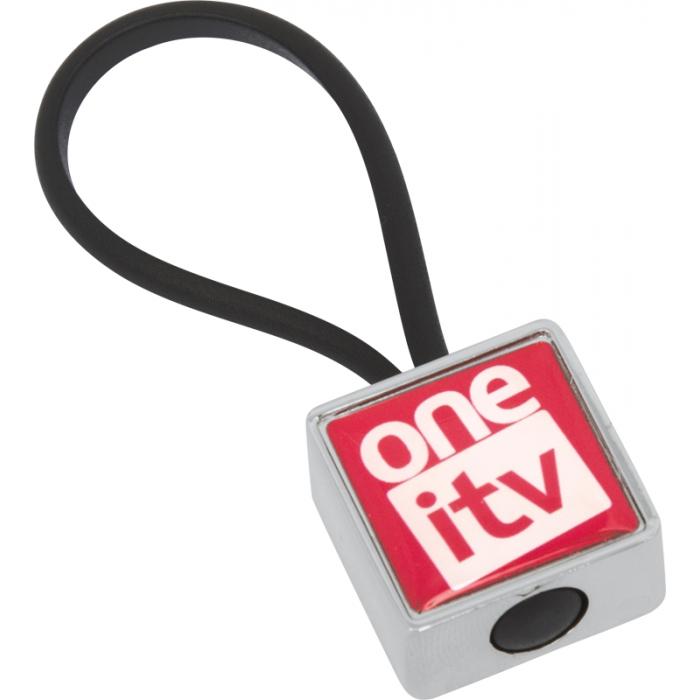Globus Keyring Metal Square