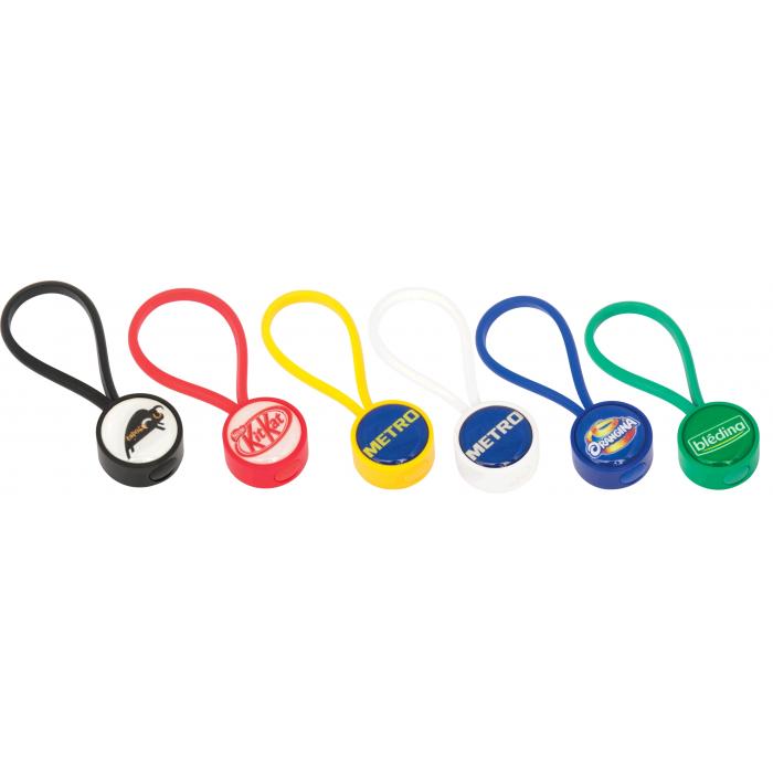 Globus Keyring Plastic Round