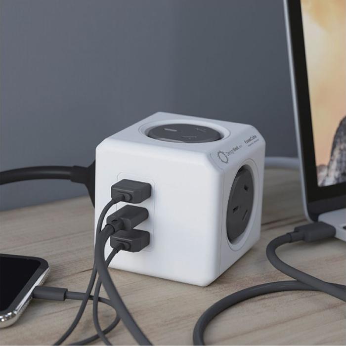 Power Cube Extended Trio USB (2A,1C)