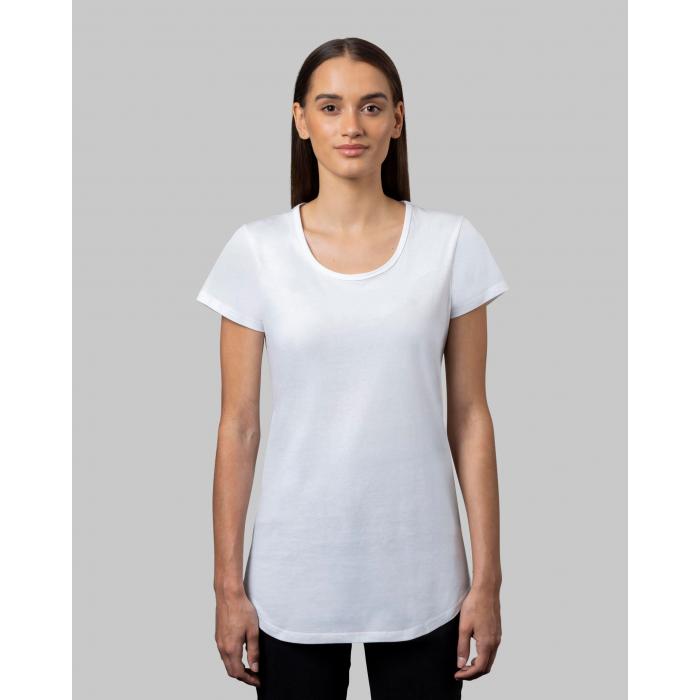 Womens Curved Hem T-shirt