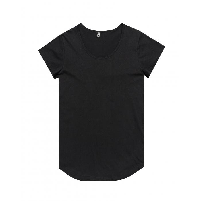 Womens Curved Hem T-shirt
