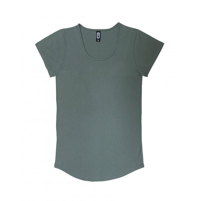 Womens Curved Hem T-shirt