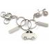 Nickel plated key holder Cirilio
