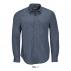 Barnet Men's - Long Sleeve Heather Poplin Shirt