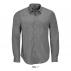 Barnet Men's - Long Sleeve Heather Poplin Shirt