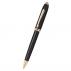 Cross Townsend Black Micro Knurl and Black PVD BP NEW