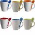 Ceramic mug with spoon Eduardo