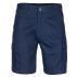 Middle Weight Cotton Double Slant Cargo Shorts