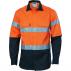 HiVis D/N 2 Tone Drill Shirts with CSR R/Tape - Long Sleeve