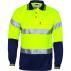 HiVis D/N Cool Breathe Polo Shirt With CSR R/Tape - Long Sleeve