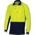 HiVis Cotton Backed Cool-Breeze Contrast Polo - long Sleeve