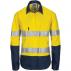 Ladies HiVis 3 Way Cool-Breeze Cotton Shirt with Gusset Sleeve, 3M R/Tape - Long Sleeve