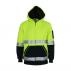 Hivis 2 Tone Full Zip Super Fleecy Hoodie With CSR R/Tape
