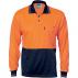 HiVis Two Tone Cool Breathe Polo Shirt, Long Sleeve