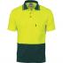 Cotton Back HiVis Two Tone Fluoro Polo - Short Sleeve