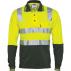 Cotton Back HiVis Two Tone Polo Shirt with CSR R/ Tape - Long Sleeve