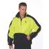 HiVis 2 Tone 1/2 Zip Hi-Neck Panel Fleecy Windcheater