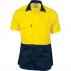 HiVis 2 Tone Cool-Breeze Cotton Shirt - Short Sleeve