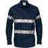 HiVis Cool-Breeze Cotton Shirt with 3M 8910 R/Tape - Long sleeve