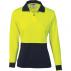 Ladies HiVis Two Tone Polo Shirt - Long Sleeve