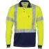 Hivis D/N Cool-Breathe Polo Shirt With Cross Back R/Tape - Long Sleeve