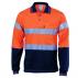 Hivis Cool-Breeze Cotton Jersey Polo With CSR R/Tape - Long Sleeve