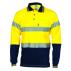 Hivis Cool-Breeze Cotton Jersey Polo With CSR R/Tape - Long Sleeve