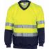Hivis Two Tone Sweatshirt (Sloppy Joe) With Generic R/Tape V-Neck
