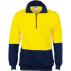 HiVis Two Tone 1/2 Zip Cotton Fleecy Windcheater
