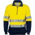 HiVis Two Tone 1/2 Zip Cotton Fleecy Windcheater with 3M R/Tape