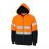 Hivis Full Zip Polar Fleece Hoodie With CSR R/Tape