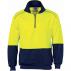HiVis Two Tone 1/2 Zip Reflective Piping Sweat Shirt