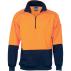 HiVis Two Tone 1/2 Zip Reflective Piping Sweat Shirt