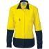 Ladies HiVis 2 Tone Cool-Breeze Cott on Sh irt - Long Sleeve