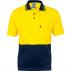 HiVis Cool-Breeze 2 Tone Cotton Jersey Polo Shirt with Twin Chest Pocket - Short Sleeve