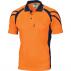 Cool Breathe Stripe Panel Polo Shirt - Short Sleeve