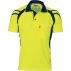 Cool Breathe Stripe Panel Polo Shirt - Short Sleeve