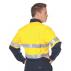 HiVis 2T Cool-Breeze Vertical Vented Cotton Shirt with Generic R/Tape - Long sleeve