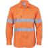 HiVis Cool-Breeze Vertical Vented Cotton Shirt with Generic R/Tape - Long Sleeve