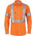 HiVis D/N Cotton Shirt with Cross Back Generic R/Tape - long sleeve