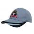 Brushed Heavy Cotton Cap with Peak Trim Embroidered