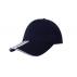 Brushed Heavy Cotton Cap with Two Striped Peak and Sandwich