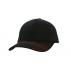 Brushed Heavy Cotton Cap with Contrasting Stitching & Cross Stitched Peak