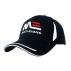 Brushed Heavy Cotton Cap with Crown Inserts, Peak Trim & Sandwich