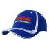 Brushed Heavy Cotton Cap with Waving Stripes on Crown & Peak