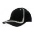 Brushed Heavy Cotton Cap with Waving Stripes on Crown & Peak