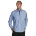 Polyester Cotton Chambray Business Shirt - Long Sleeve
