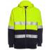 Hi Vis (D+N) FULL ZIP FLEECY HOODIE